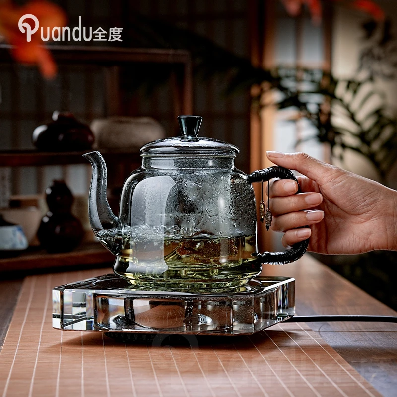 煮茶壶套装玻璃侧把壶电陶炉煮茶器2025新款泡茶具煮茶炉烧水壶