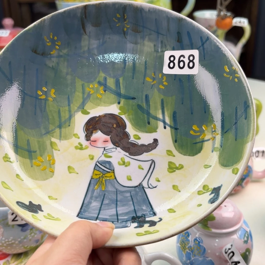 景德镇手绘高温釉下彩陶瓷茶具