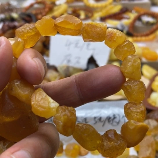 未镶嵌蜜蜡手串手串