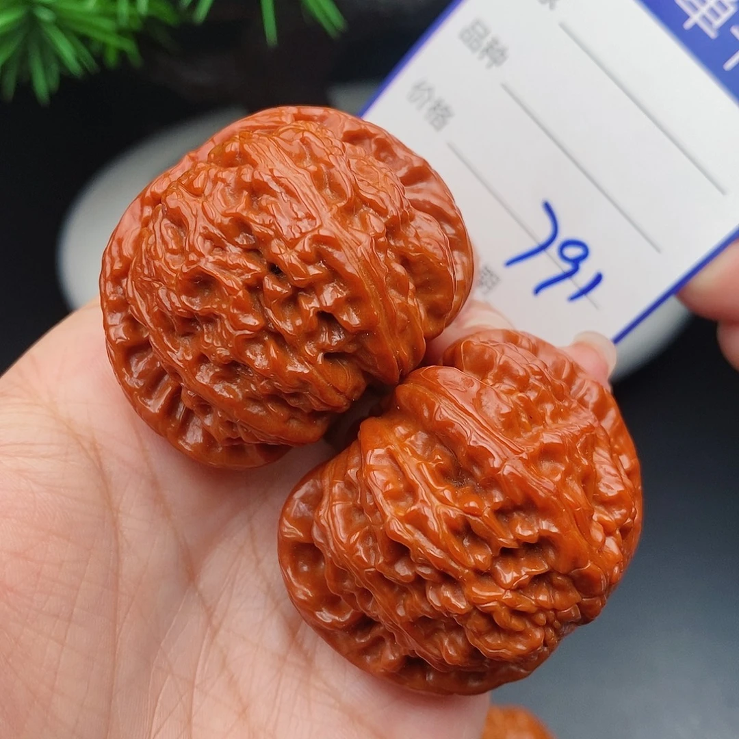 把件文玩核桃44闷白791