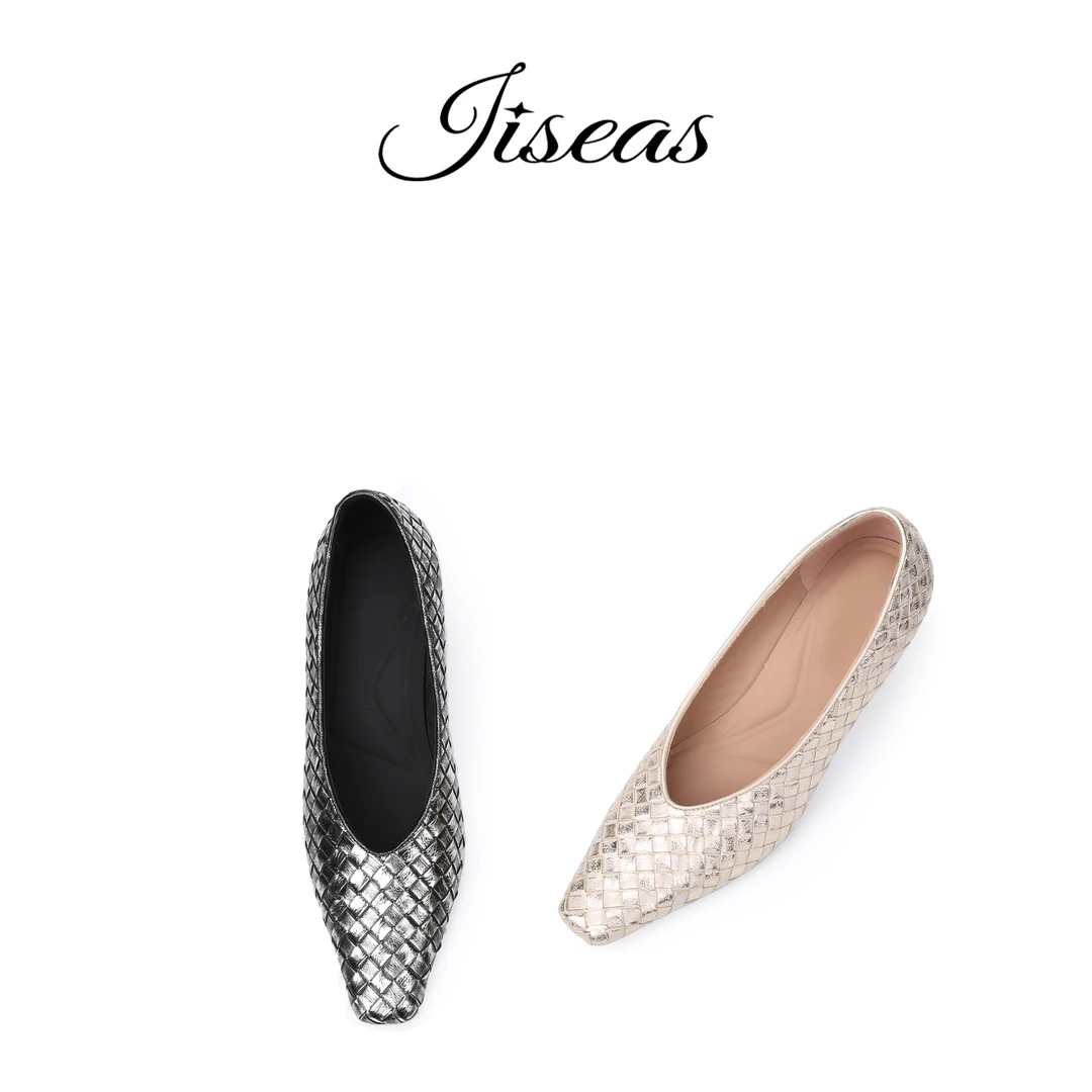 新款时尚百搭时装粗跟高跟款真皮编织春夏季玛丽珍 15A3109