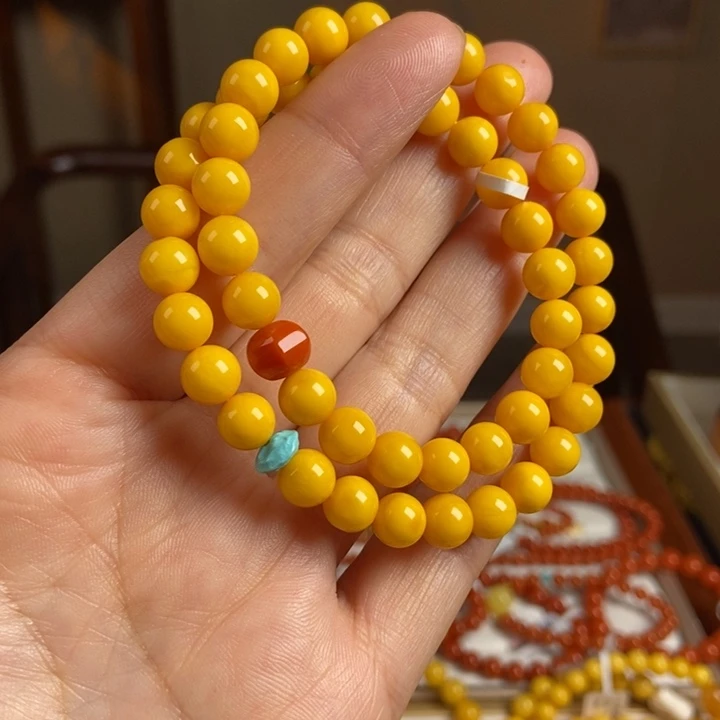 琥珀手链未镶嵌蜜蜡手串7