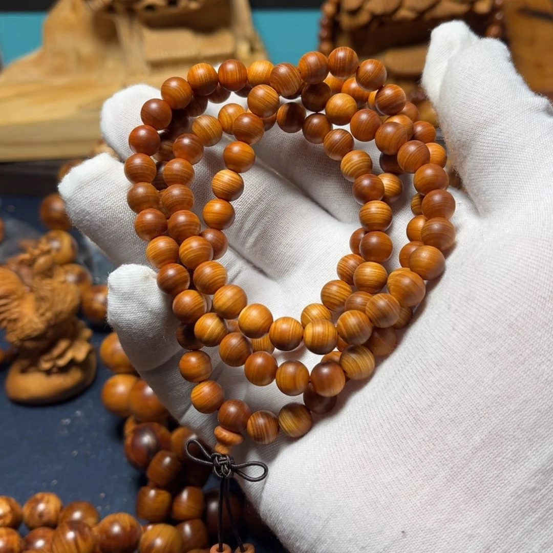 柏木（崖柏）手串/手链0.8尺寸的108红油太行料精工超级福利