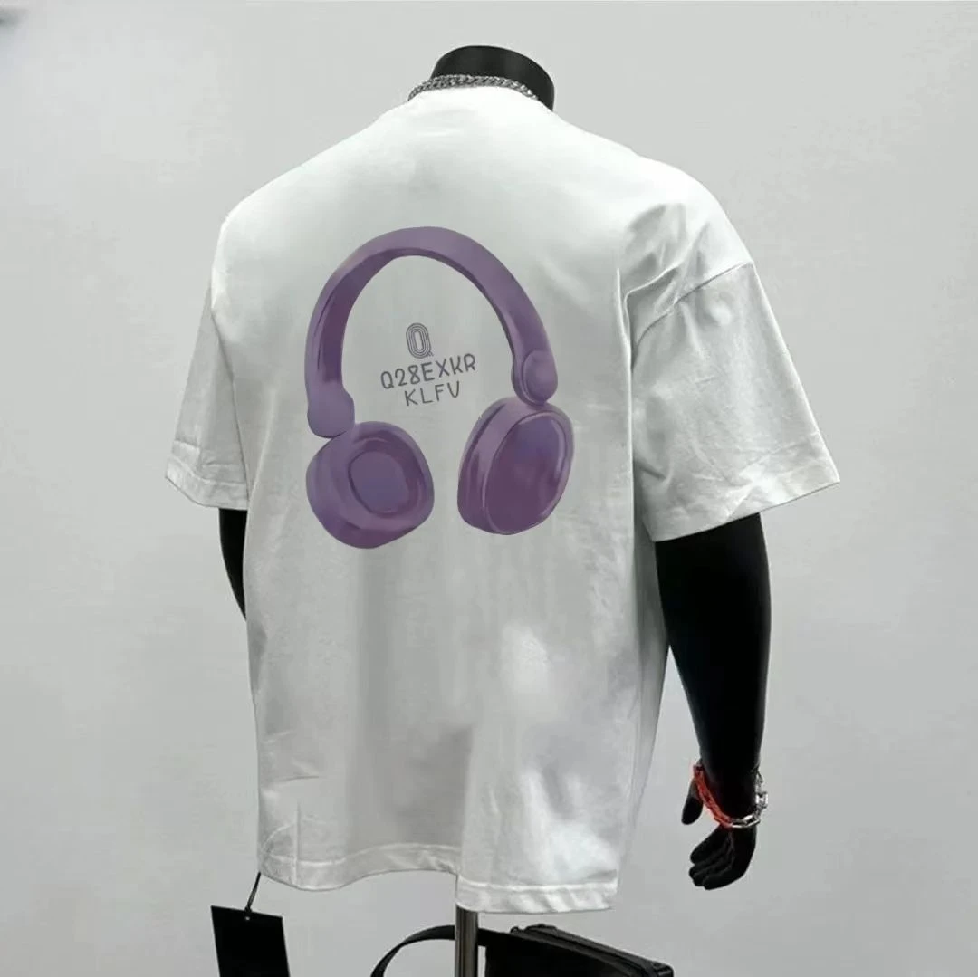 夏季纯棉260克短袖潮流休闲男女同款百搭宽松情侣T恤卫衣圆领春秋