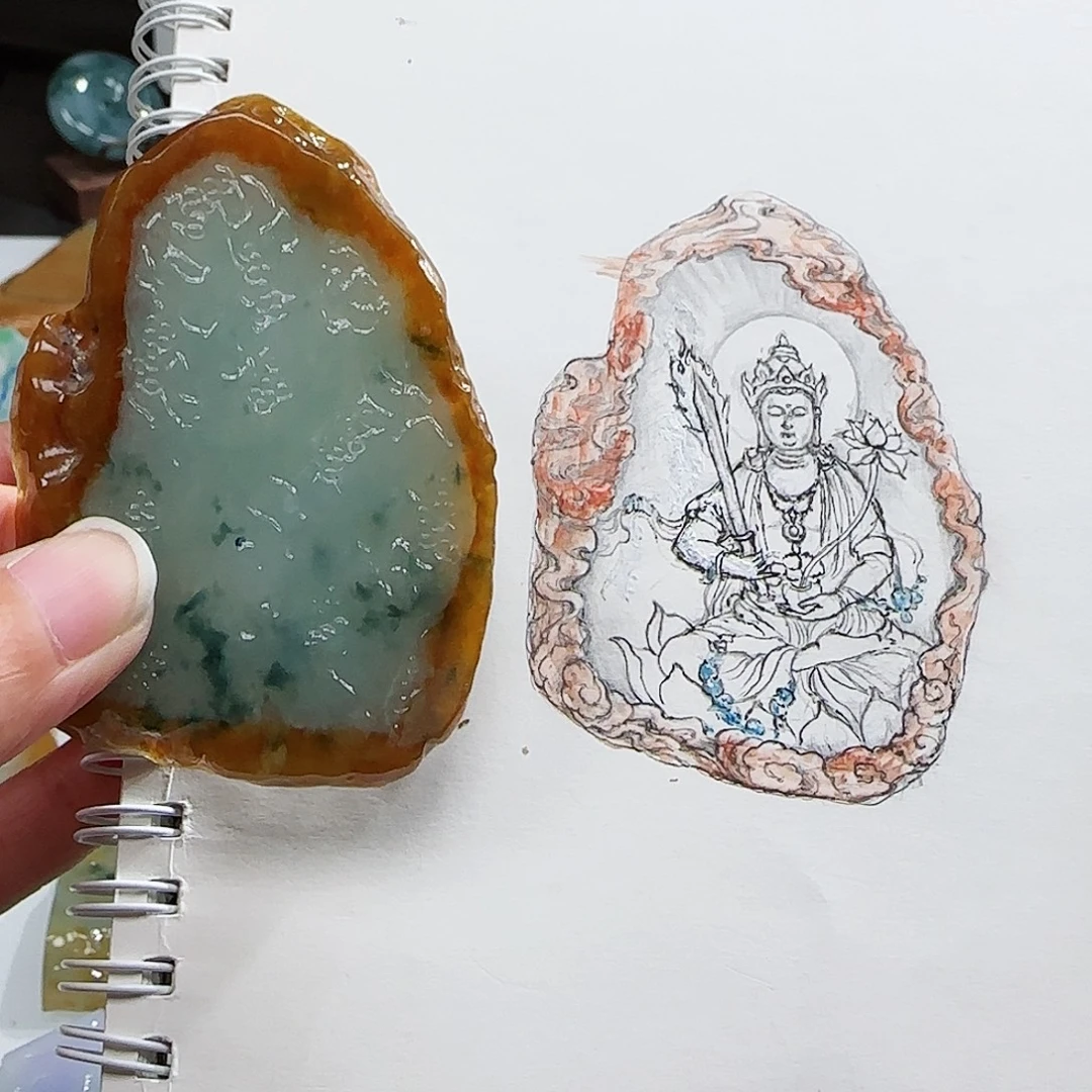 定制翡翠未镶嵌翡翠挂件包工