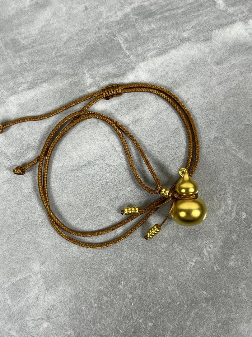 黄金足金999光面葫芦吊坠【节日礼物】