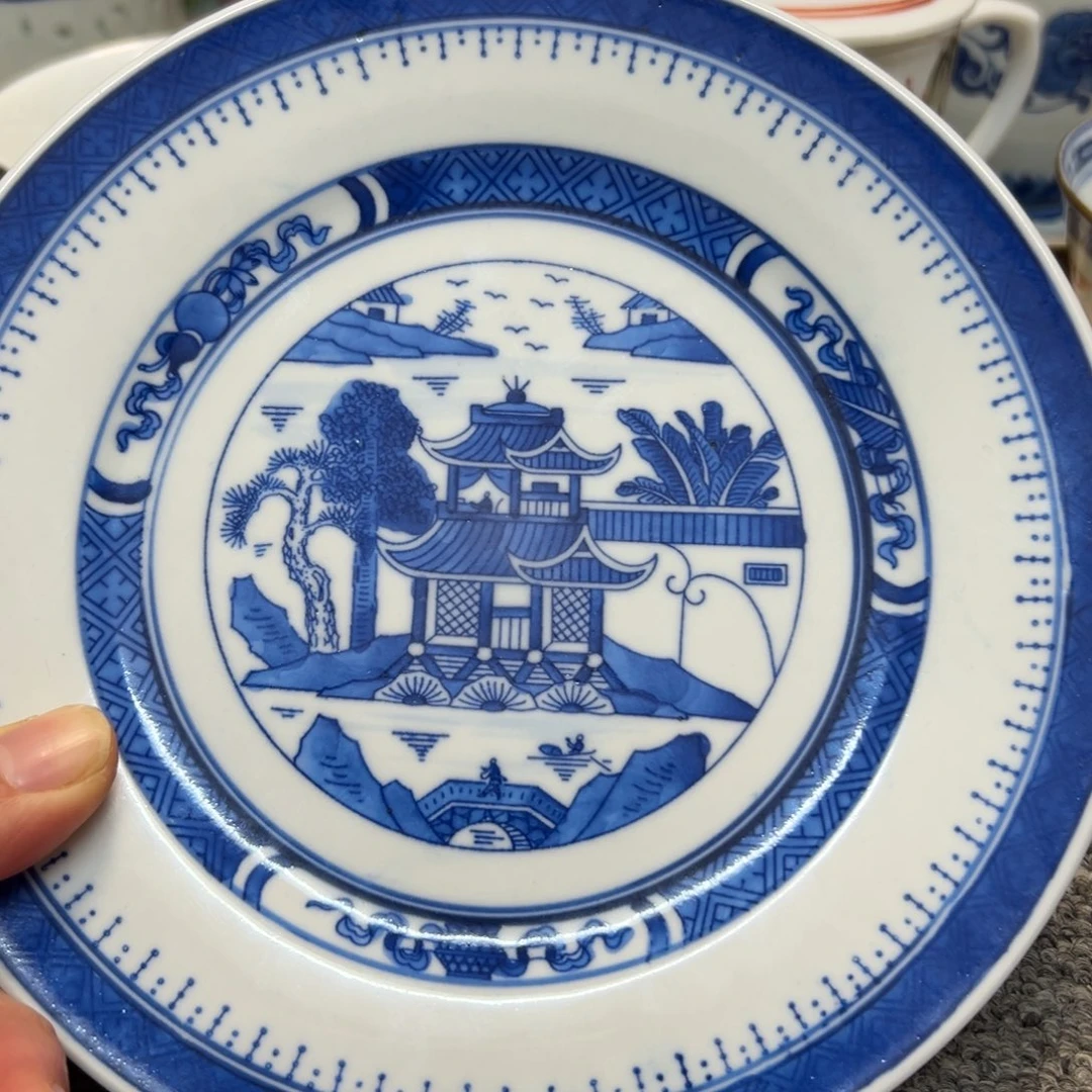 随****瓷盘景德镇陶瓷青花盘