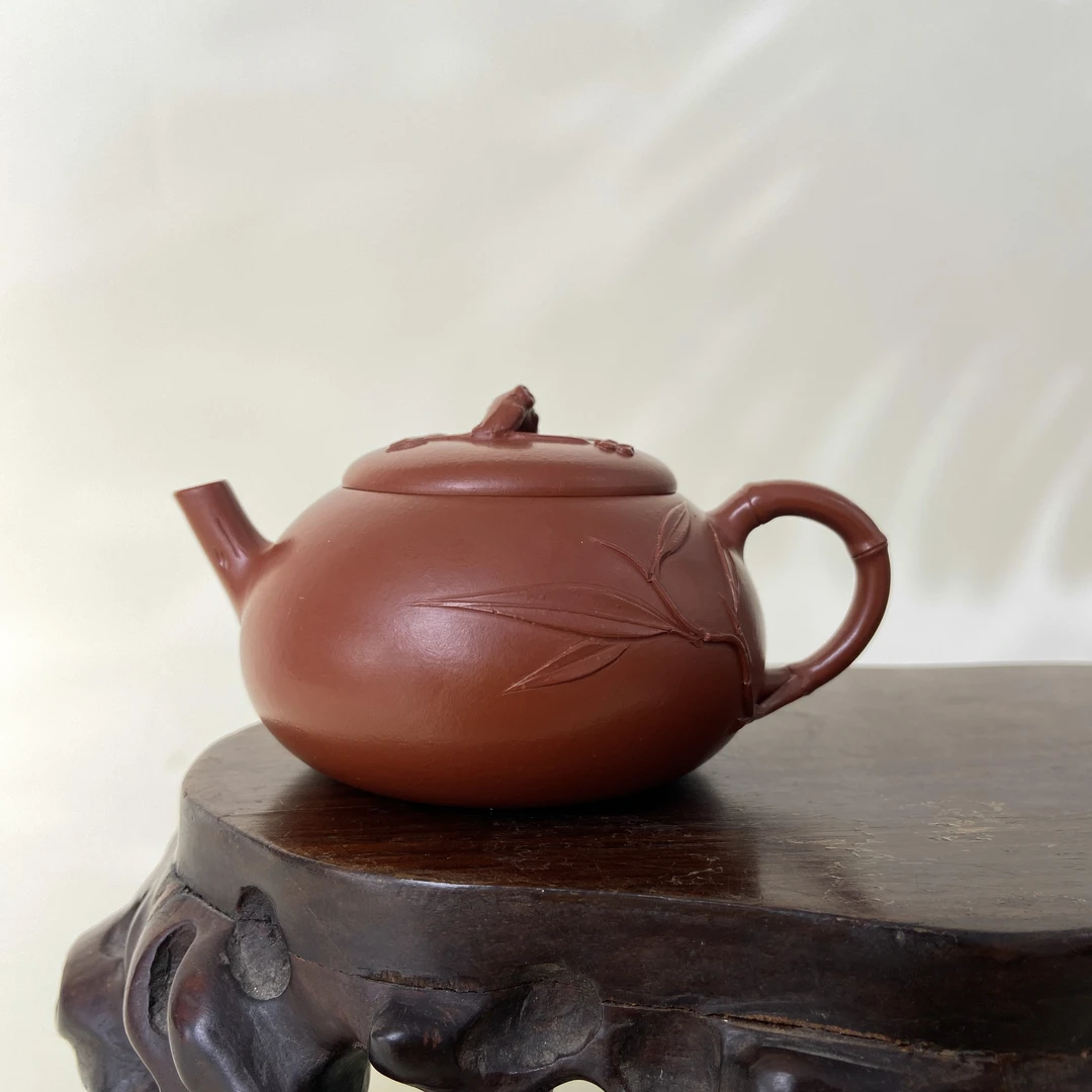 宜兴手工紫砂陶 （陈春芬）120cc茶壶GS4212-2