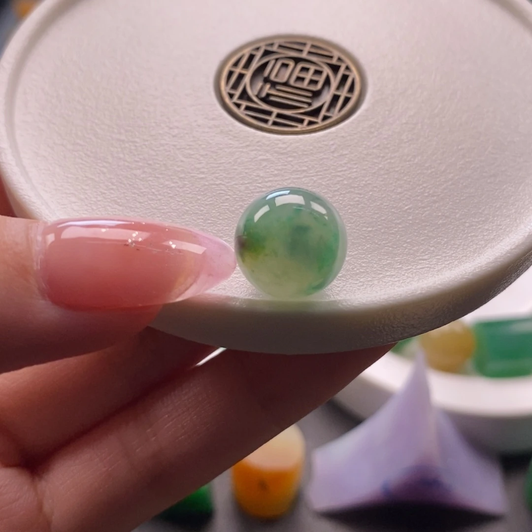 翡翠未镶嵌颈饰起冰特色飘花卡12