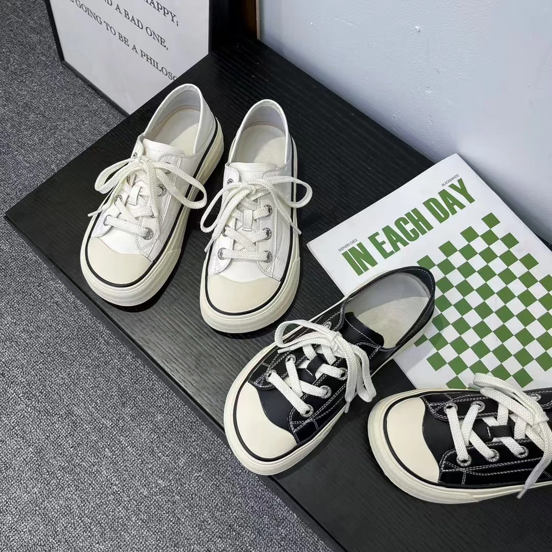 「年终清仓」228两穿百搭帆布鞋女鞋时尚休闲厚底小白鞋