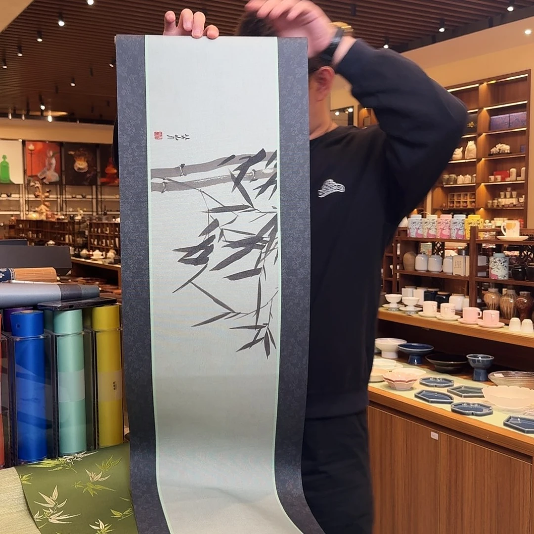 茶道配件竹影两米一茶席