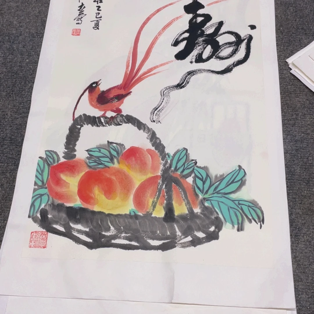 国画2平尺纯手绘国画作品