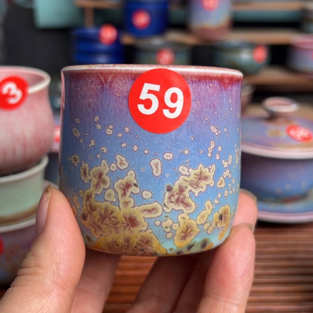 手工制作钧窑茶器