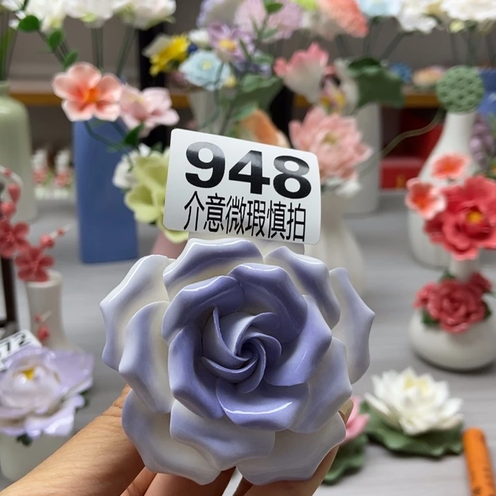 陶瓷手工制作陶瓷花