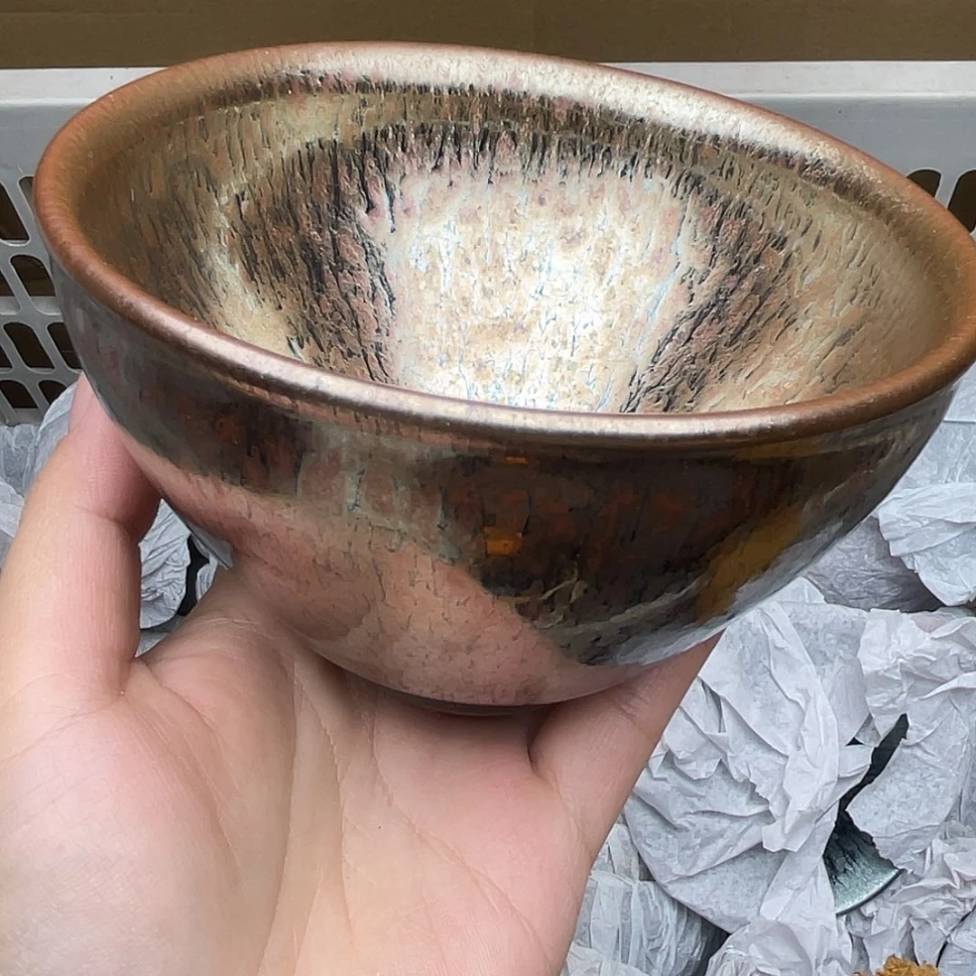 摆件七彩点茶建盏