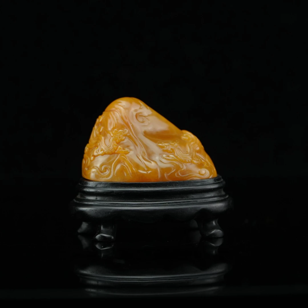 TW20014HY  田黄 双龙会  /朵云轩