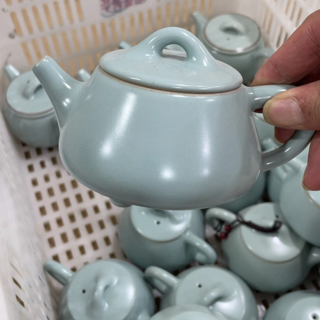 微瑕陶瓷茶壶茶杯家用