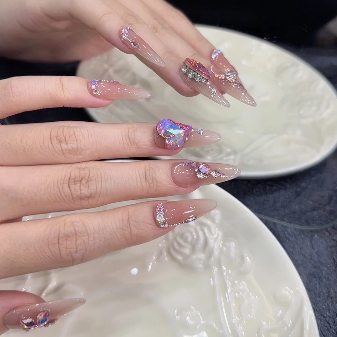 破茧 施家全华 纯手工定制穿戴甲美甲成品美甲贴片10片