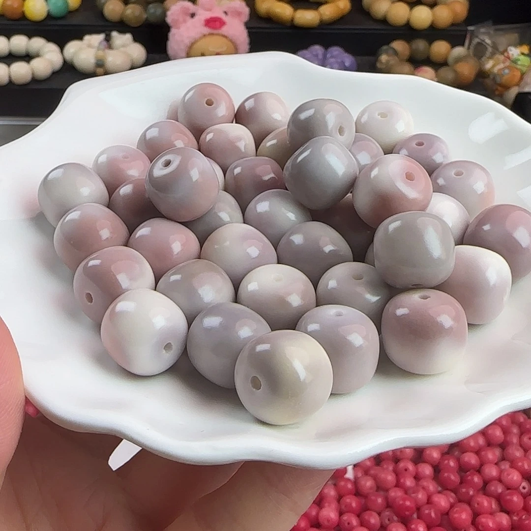 菩提根/象牙果手串卡15瓷玉轻轻紫衿桶100颗
