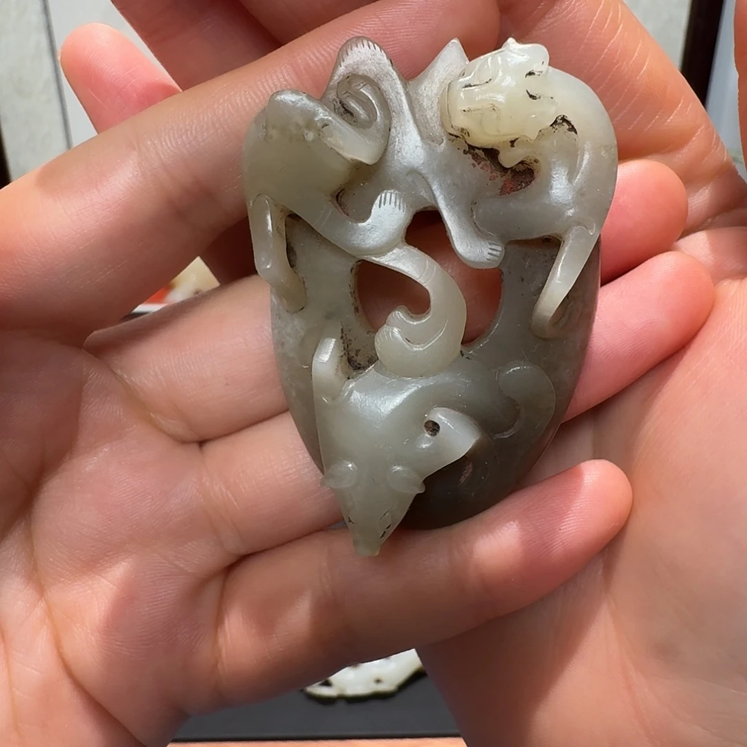 福***道和田玉未镶嵌挂件