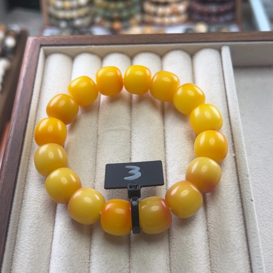 菩提根/象牙果手串卡14桶珠干磨全品3