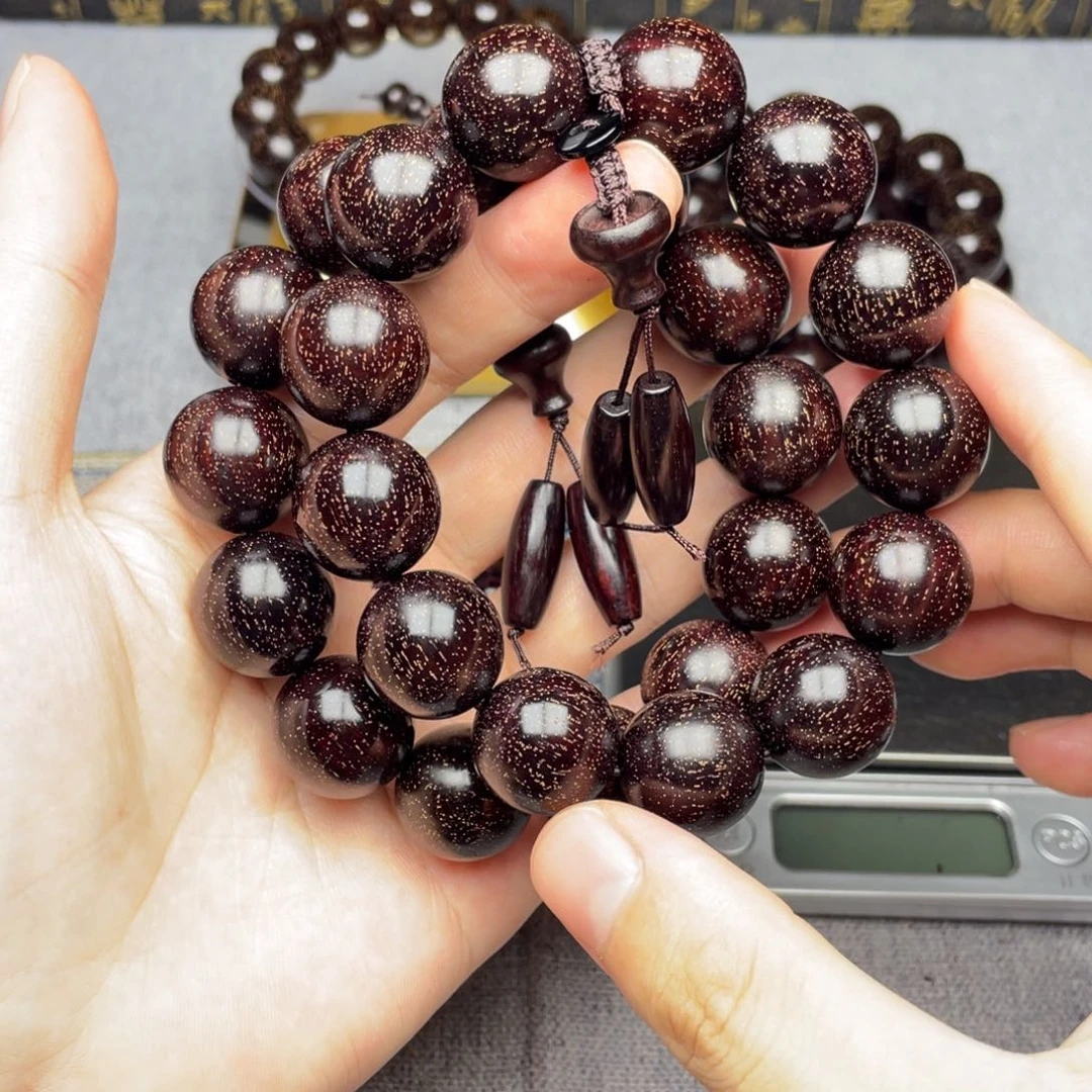 檀香紫檀（小叶紫檀）夜****。1.8 大满金星 2条