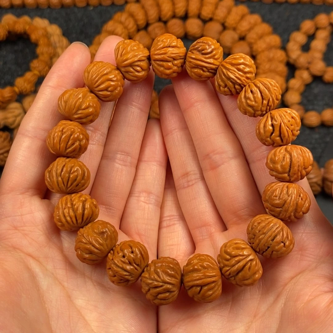 桃核手串龙纹桃核手串