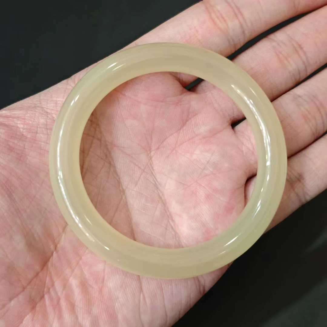 【SG】蜂蜜水圆条冰润手镯 配布艺首饰盒