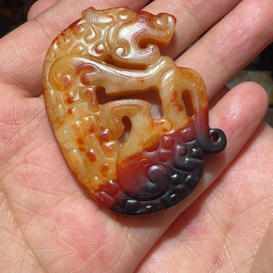 和田玉未镶嵌挂件