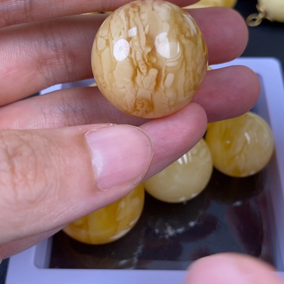 裸石琥珀未镶嵌虎皮30