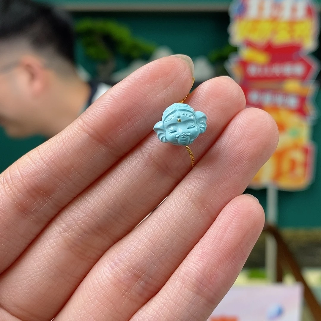 简***朱绿松石未镶嵌珠宝奇石
