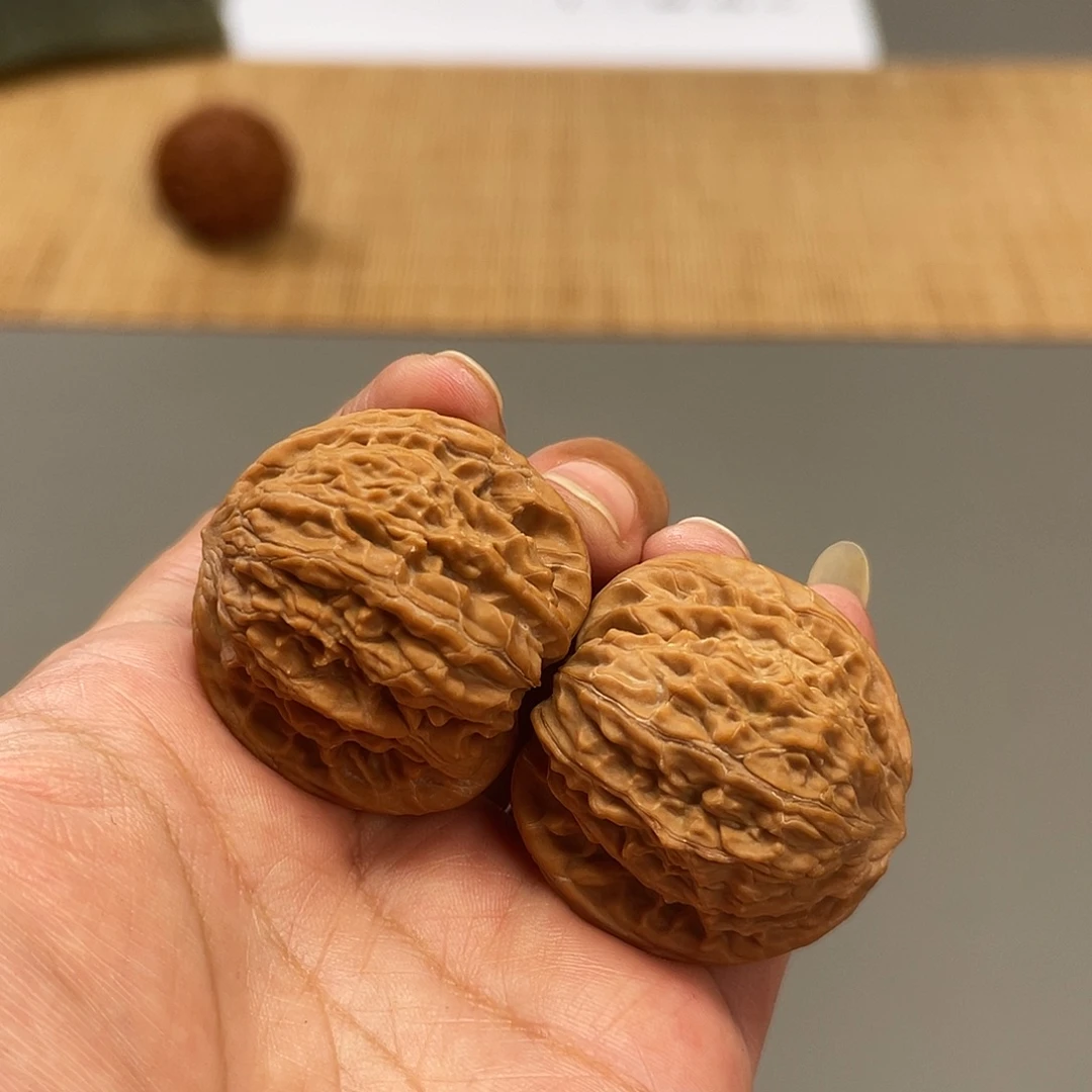 把件猴头核桃36×35全品头茬平谷老树磨盘XM3528