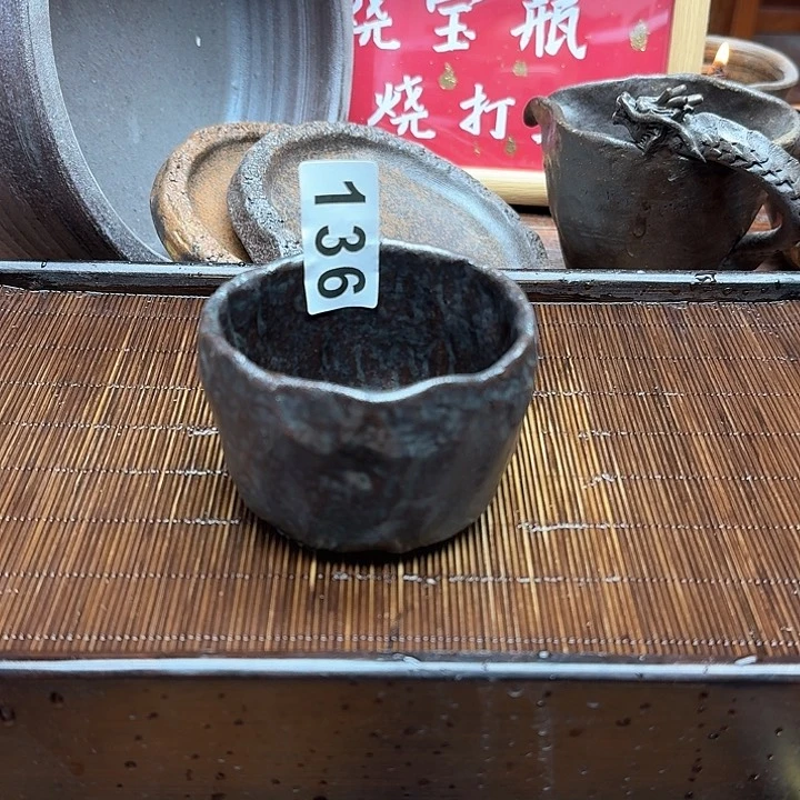 纯手工制作粗陶茶具✨***?