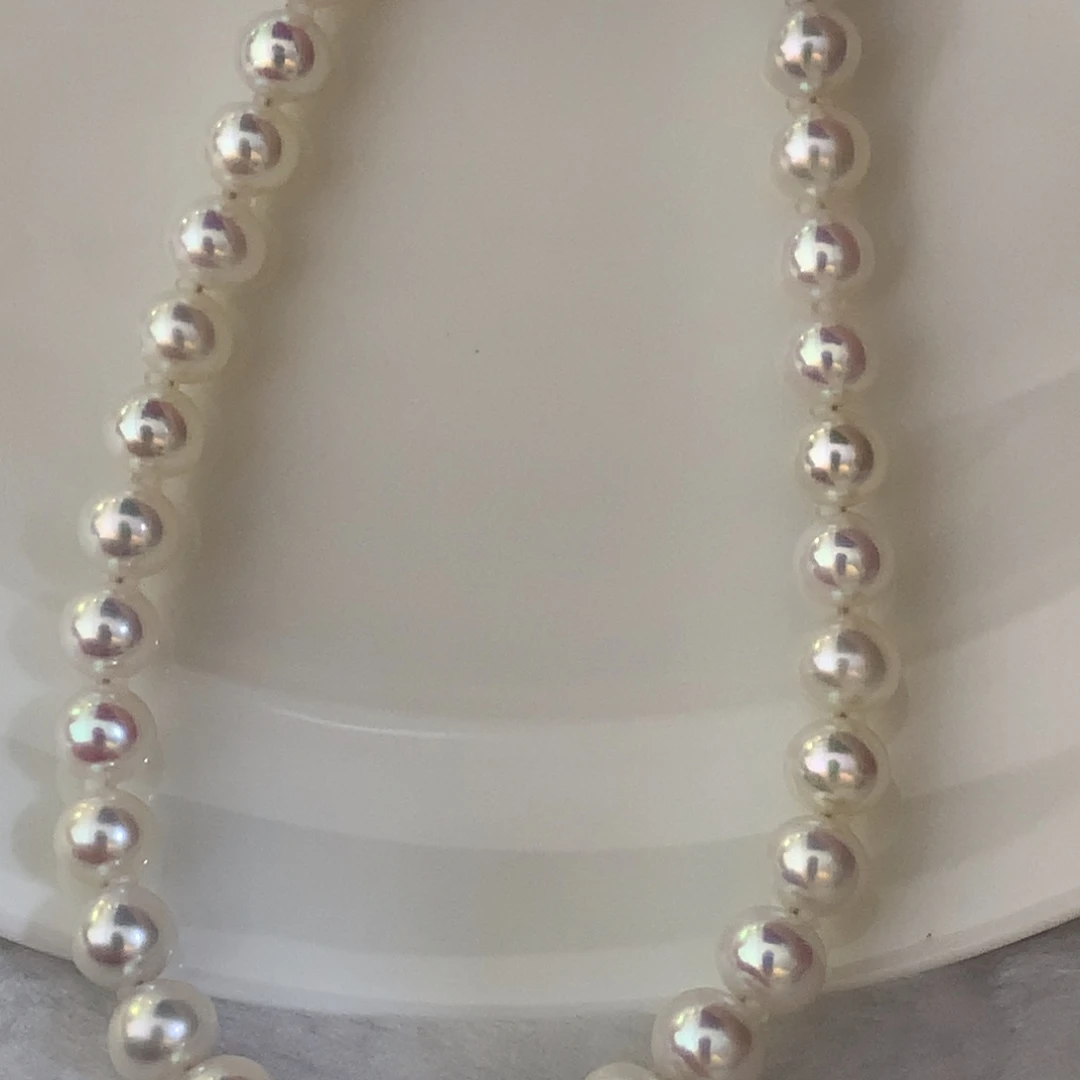 银S925镶嵌颈饰淡水珍珠