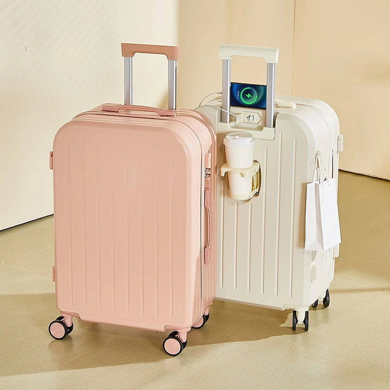 小清新多功能行李箱男女通用万向轮日韩有时尚旅行箱学生加厚耐用