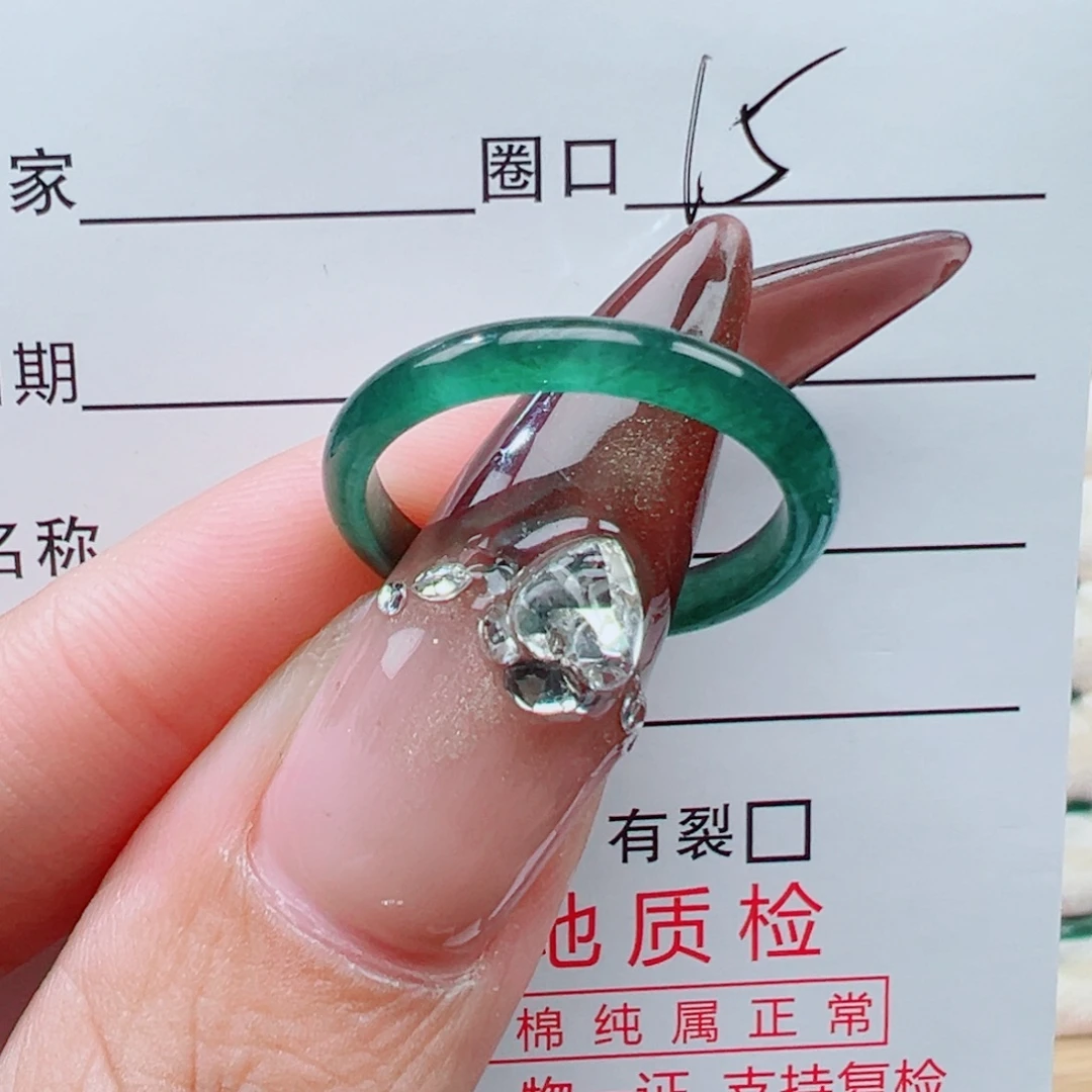 m***o翡翠未镶嵌戒指天然