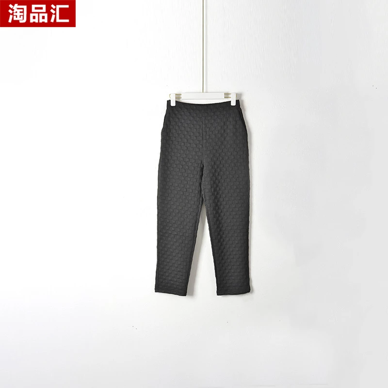 【Y专柜捡漏】深圳中高端女装OLSC-加厚裤子3079黑色松紧大一码