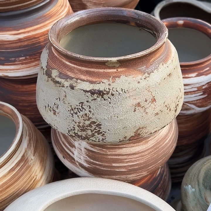 景德镇精品花盆栽适口11高12