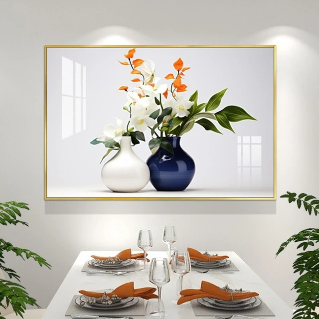 【直播】现代简约小清新餐厅装饰画高级感北欧轻奢挂画饭厅画书房