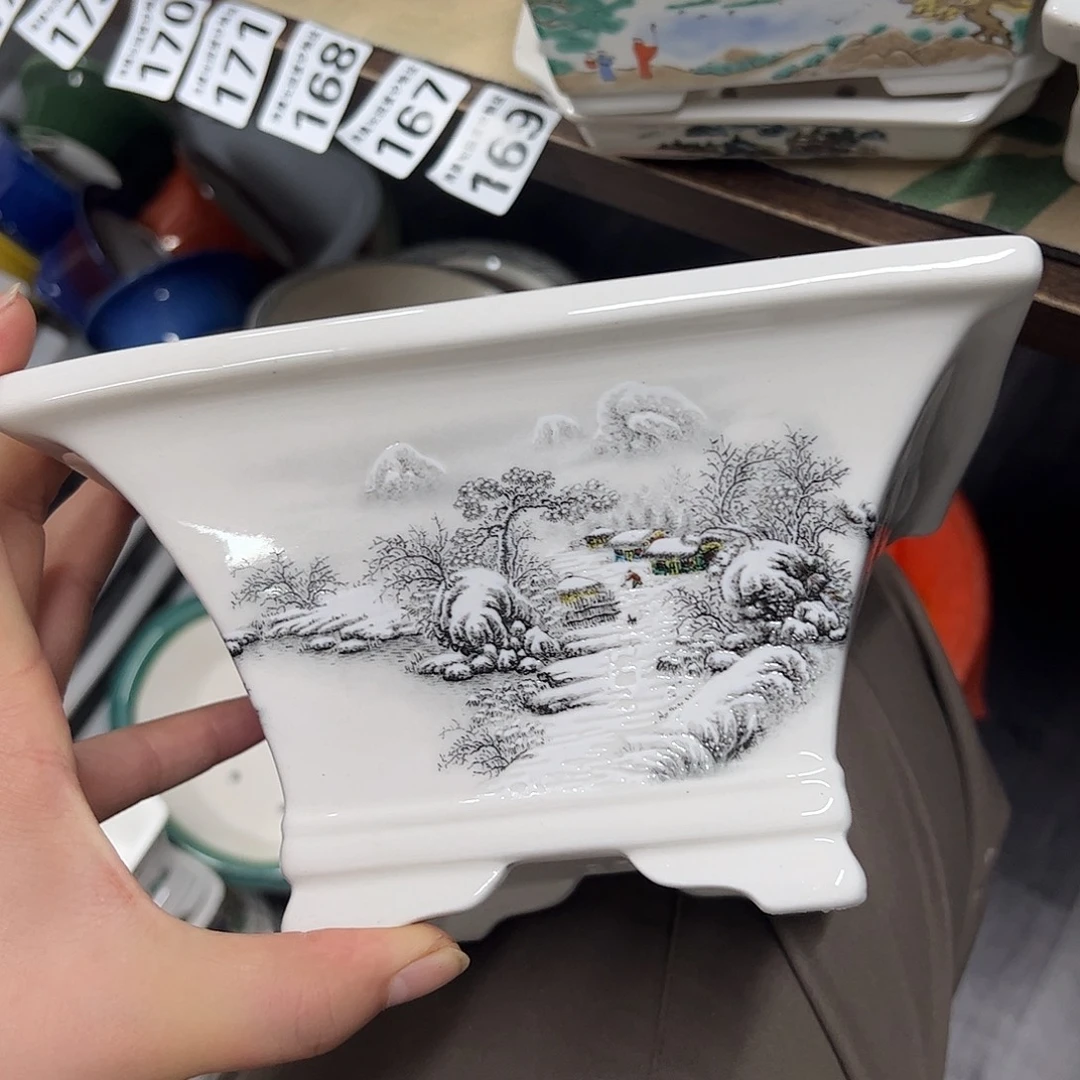 *****紫砂花盆175号瑕疵2个19/10cmm
