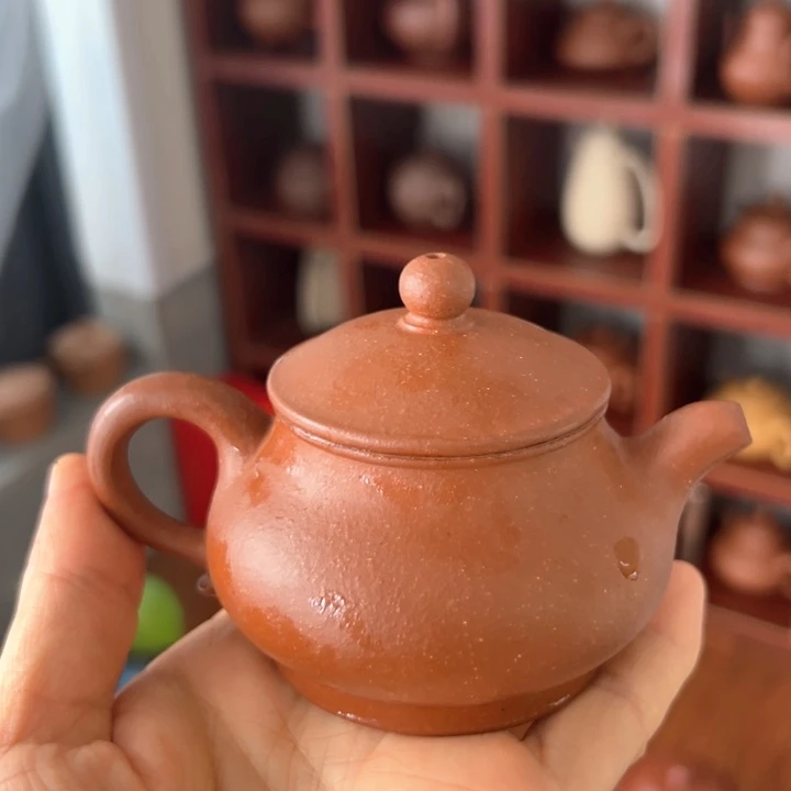 茶壶紫砂降坡潘壶120c c