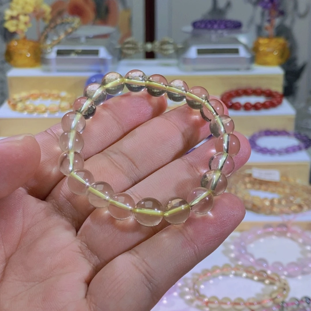 K***⁰水晶手链未镶嵌东海柠檬黄水晶手串