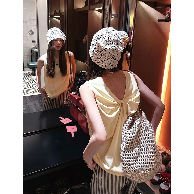 CHICHEN 氧气少女-氛围感夏日两面穿上衣