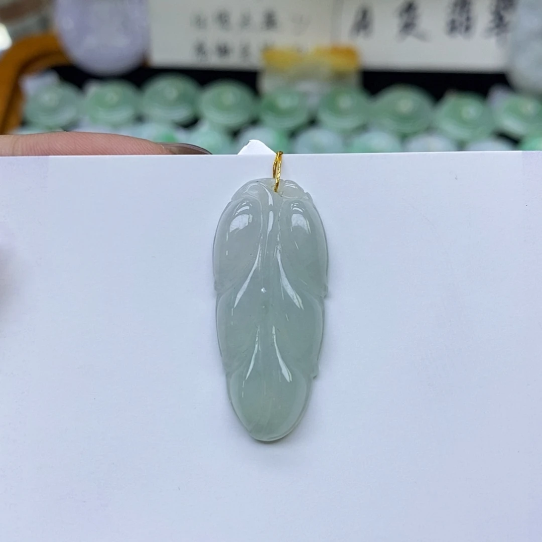 【闪购商品】颈饰未镶嵌翡翠叶子