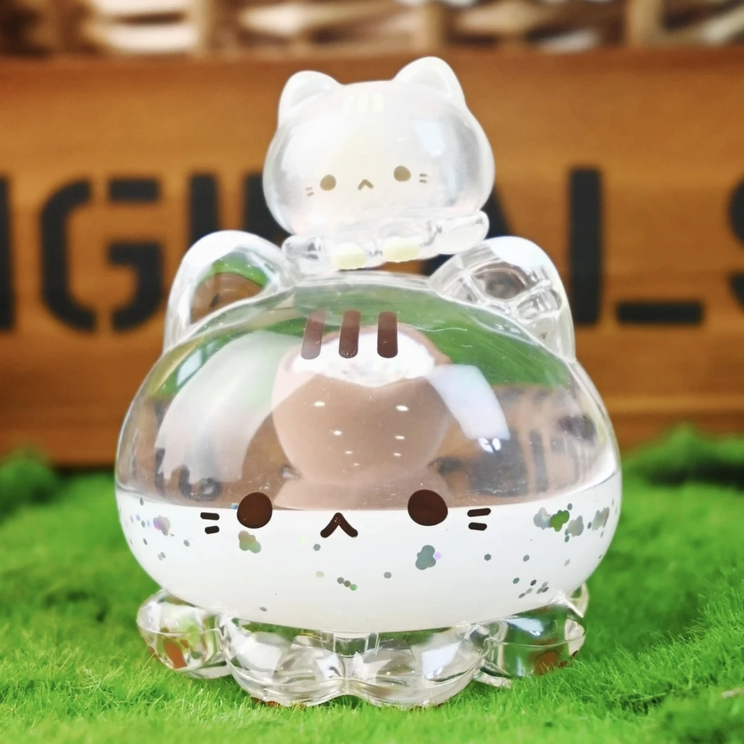 ［拆盒］草莓慕斯塔章鱼喵喵冻流麻猫猫头可爱盲盒