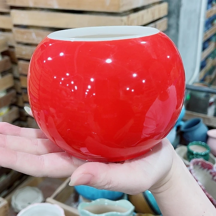 有孔，凑10元包邮陶瓷花盆发货！