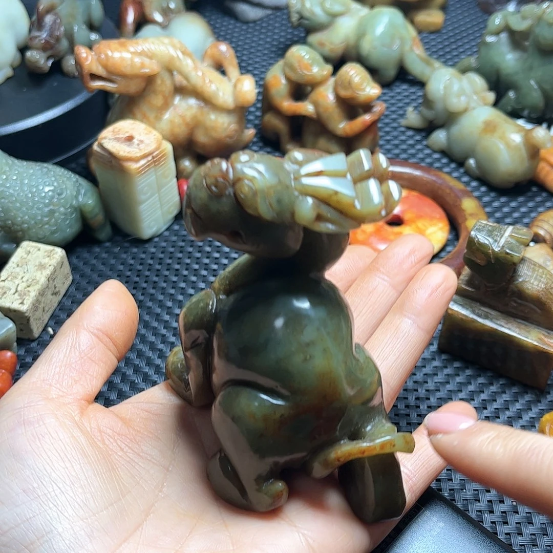 白玉菩提吊坠摆件