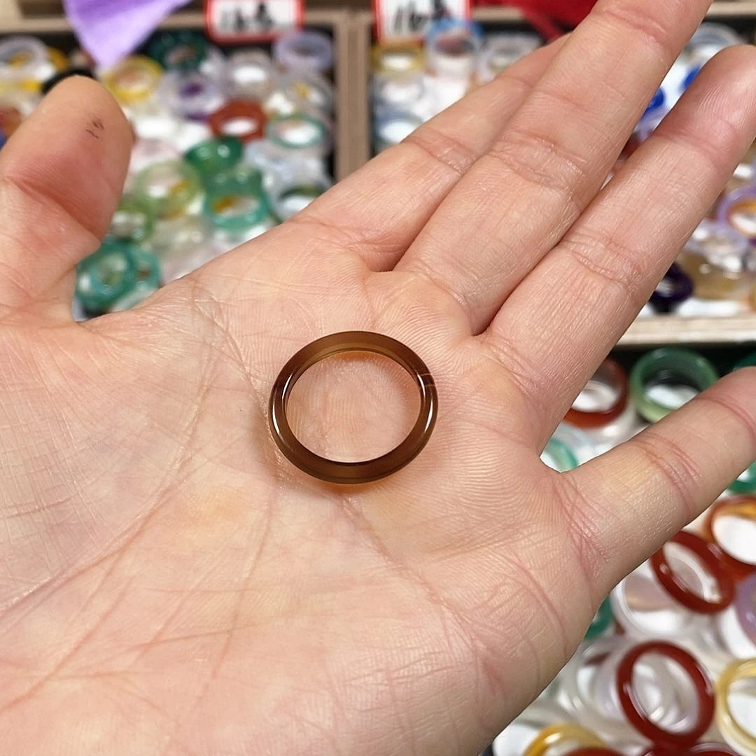 玛瑙/玉髓戒指未镶嵌十*