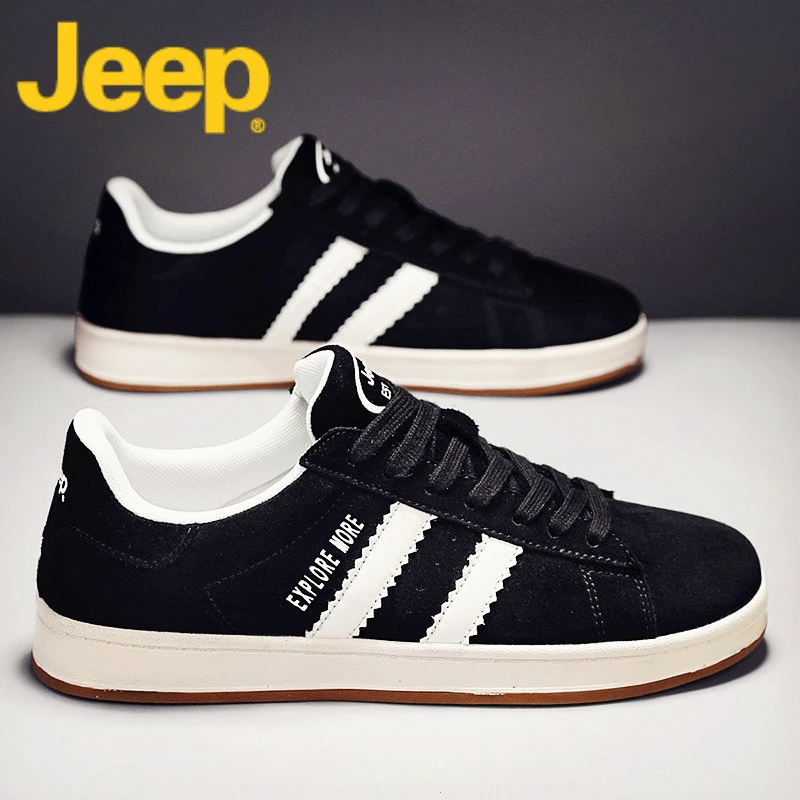 jeep吉普板鞋男鞋夏季2025新款高端品牌爆款休闲百搭软底鞋子男士