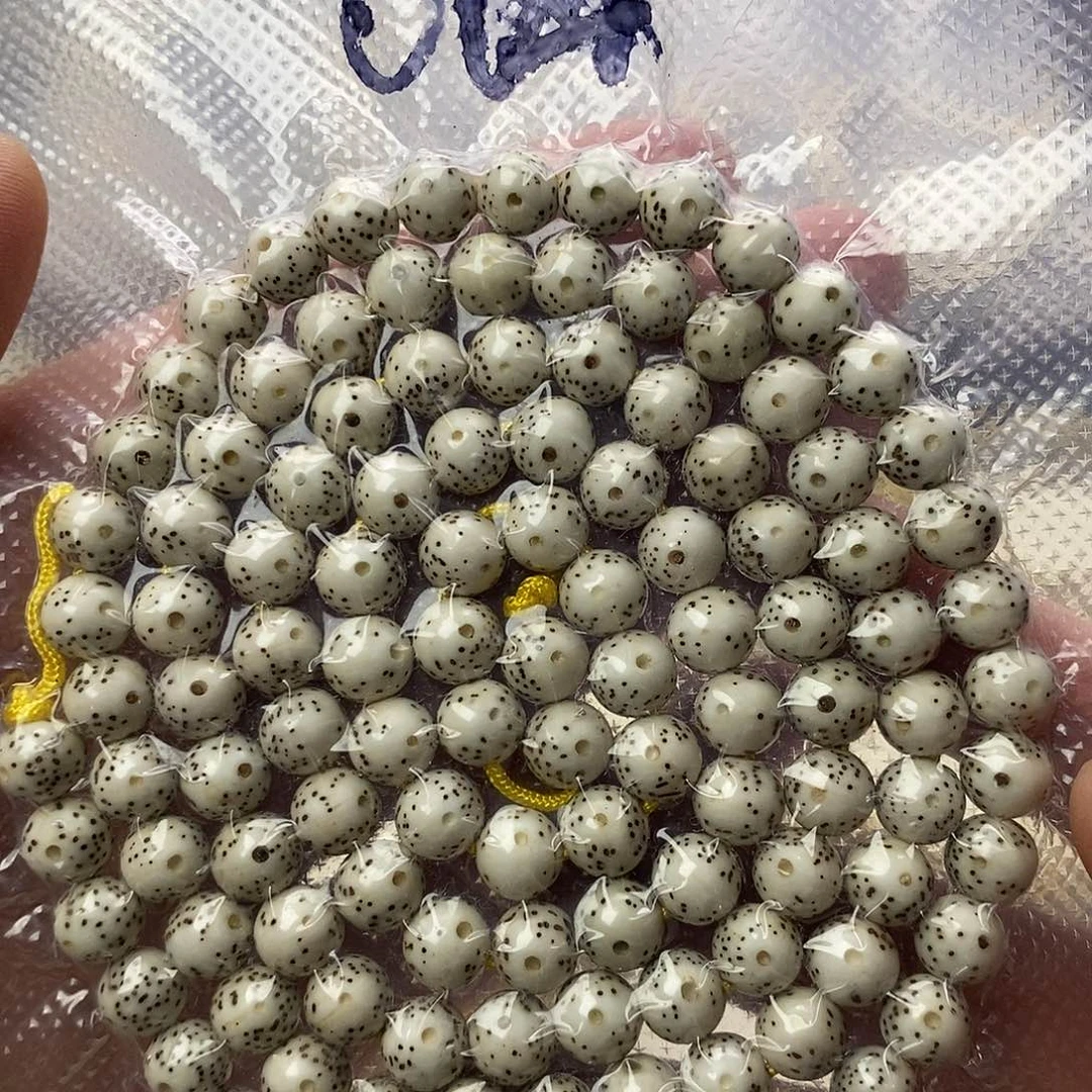 星月菩提吊坠8圆半壁留白，120颗